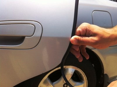 10" BLACK DOOR EDGE GUARD TRIM MOLDING PROTECTORS - Low Profile, No Paint Chips