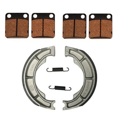Front Brake Pads & Rear Brake Shoes for Suzuki Eiger 400 2WD 4WD fits 2002-2007