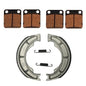 Front Brake Pads & Rear Brake Shoes for Suzuki Eiger 400 2WD 4WD fits 2002-2007