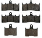 Front & Rear Brake Pads for Suzuki GSX-R1000 fits 2001-2002 GSXR1000 Models