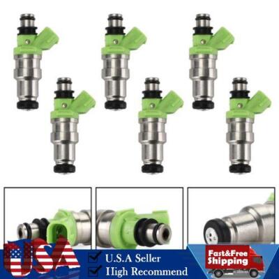 6PCS F#1l Injectors 23250-70080 Fit Toyota Cressida Supra 3.0L 1989-92 312CC