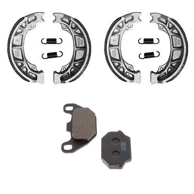 Solid Spare Front Brake Shoes & Rear Pads for Arctic Cat 150 Utility 2x4 fits 2009-2014