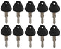 (10) Ignition Keys For Volvo, Samsung Excavator Heavy Equipment # 777, 14529178