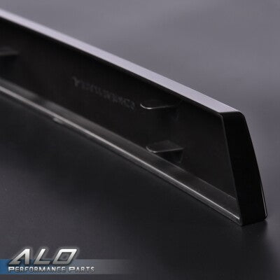 Solid Spare Fit For 2003-2007 Chevrolet Silverado Grille Molding Panel Filler Trim Black Set