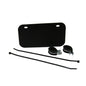 ATV - License Plate Kit - Black with White decal kit - Two Mounting Options