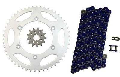 Solid Spare Blue 520x114 Drive Chain & 13/50 Sprockets for Yamaha WR450F fits 2007-2021
