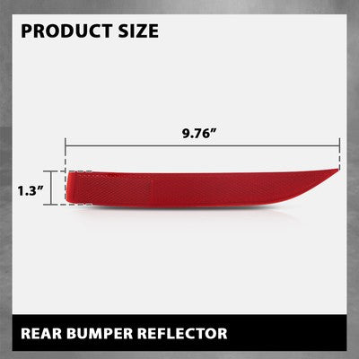 Solid Spare Rear Bumper Reflector Light Fit For 2016 2017 2018 2019 BMW X1 F48 Left Side