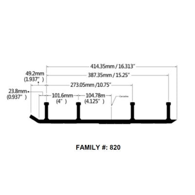 Solid Spare Bottom Line 6" Carbides Runners For SlyDog Skis Hell Hound, Attack, Powder Hound