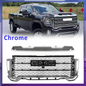 Front Bumper Grille & Hood Molding Trim For 2020-2023 GMC Sierra 2500HD 3500HD