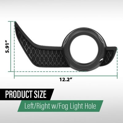Solid Spare Fog Light Bezel Lamp Trim Left+Right Side Fit For 2014-2020 Toyota 4Runner