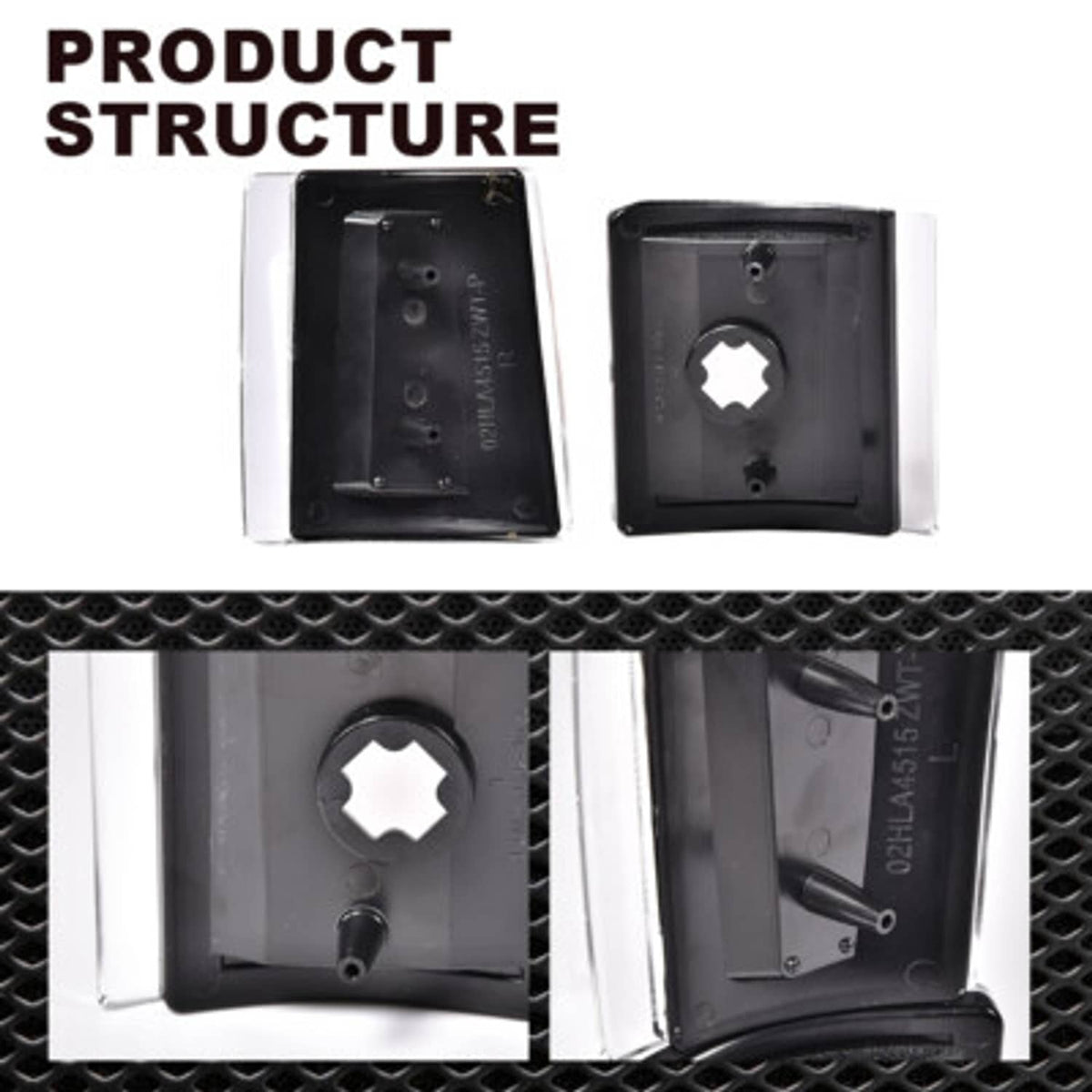 Solid Spare Clear Turn Signal Corner Lights Fit For 1994-1999 Chevrolet C/K Tahoe Suburban