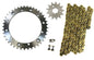 Solid Spare Gold 520x104 O-Ring Drive Chain & 13/41 Sprockets for Yamaha Banshee 1989-2006