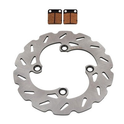 Solid Spare Rear Wave Pattern Disc Brake Rotor & Brake Pads for Suzuki RM65 2003 2004 2005
