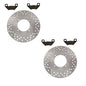 Solid Spare Front Brake Rotors & Semi-Metallic Pads for Arctic Cat Prowler all 2006-2016
