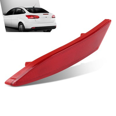 Solid Spare Fit For 2012-2018 Ford Focus Sedan Rear Bumper Reflector Left Side FO1184101