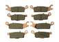 Solid Spare Front & Rear Severe Duty Brake Pads for Yamaha Grizzly 700 4x4 & Grizzly 550 4x4