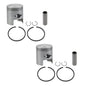 Solid Spare 2 SPI Standard Bore Piston Kits for Arctic Cat Many 1974-1975 340 Snow 60mm