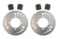 Solid Spare 2 Front Brake Rotors & Severe Duty Pads for Suzuki Eiger 400 2x4 & 4x4 2002-2007