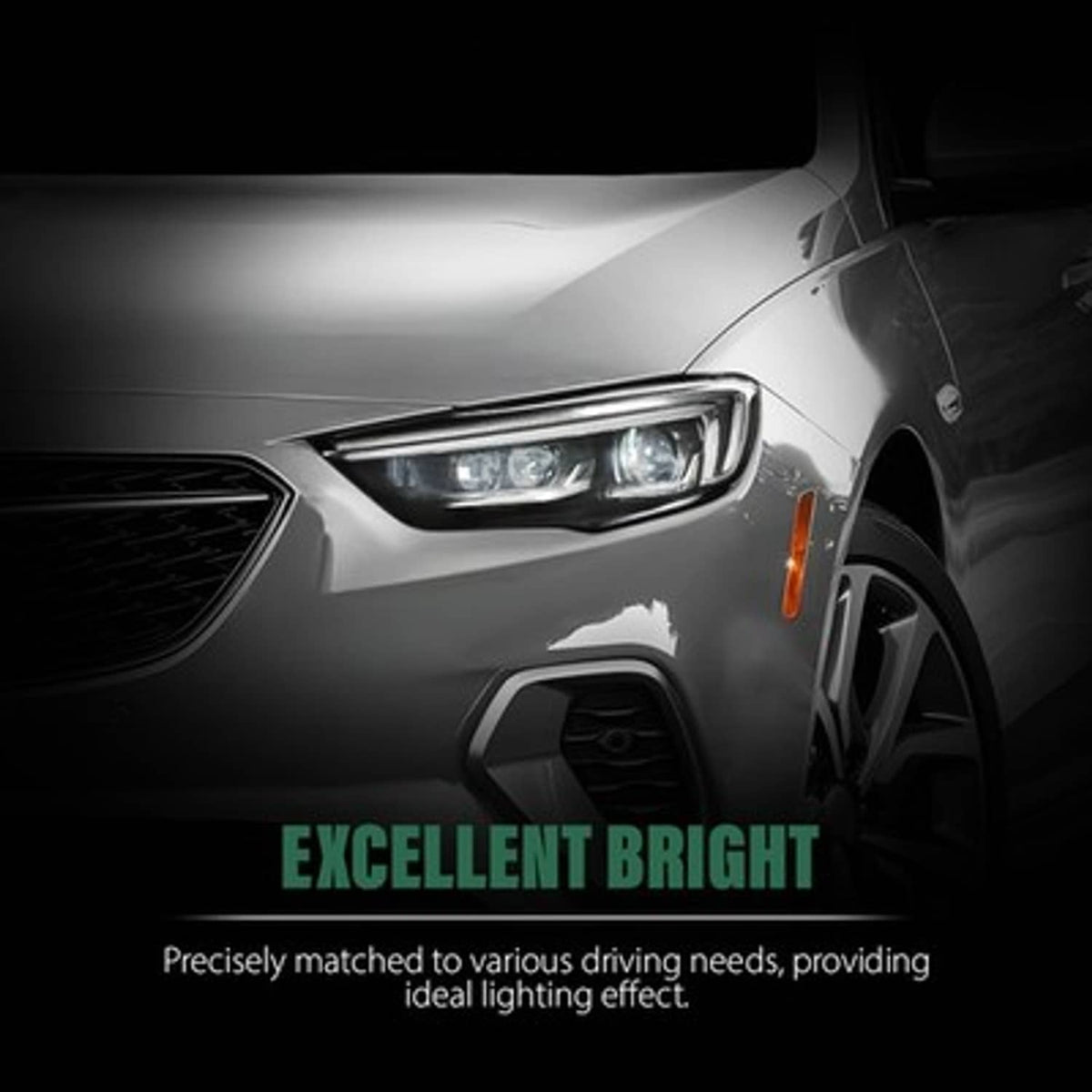 Solid Spare Full LED Headlight Assembly Left Fit For 2018-2020 Buick Regal w/o LED Module