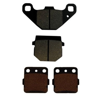 Front & Rear Semi-Metallic Brake Pads for Kawasaki KX100 fits 1995-1996 Models