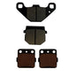 Front & Rear Semi-Metallic Brake Pads for Kawasaki KX100 fits 1995-1996 Models