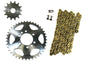 Solid Spare Gold 520x98 Drive Chain & 14/41 Sprockets for Arctic Cat DVX400 2004-2008