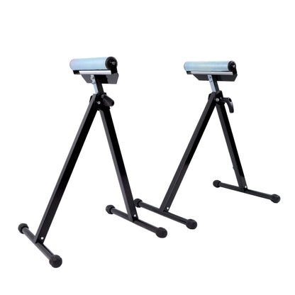 Solid Spare 2 PCS 132 Lbs Load Capacity Folding Roller Stand, Adjustable 26-3/4" to 42-1/5"