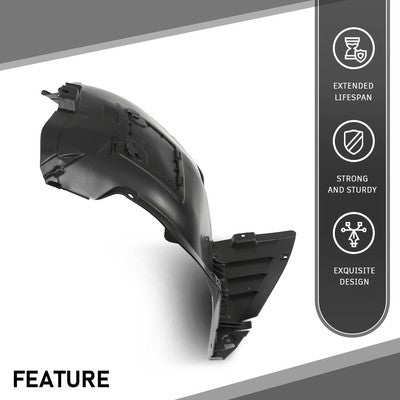 Solid Spare Front Driver & Passenger Front Section Fender Liner Fit For 06-12 BMW 3 Series