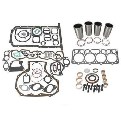 Solid Spare Engine Rebuild Kit - Less Bearings - High Compression Pistons - Early