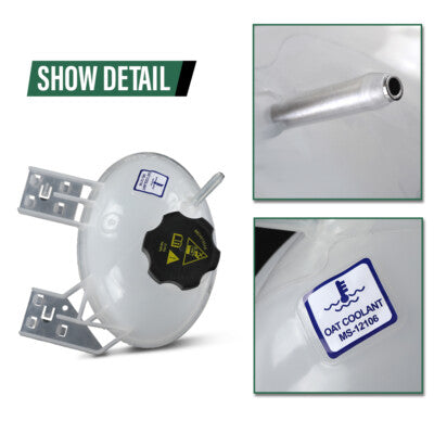 Solid Spare Coolant Reservoir Radiator Expansion Tank Fit For 17-22 Jeep Compass CH3014170