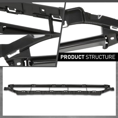 Solid Spare Fit For 2016-2019 Audi Q7 Front Bumper Cover Lower Center Grille Insert Trim
