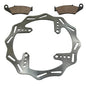 Solid Spare Front Disc Brake Rotor & Semi-Metallic Brake Pads for Suzuki RM-Z250 2007-2016