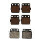 Front & Rear Semi-Metallic Brake Pads for Arctic Cat DVX400 fits 2004-2008