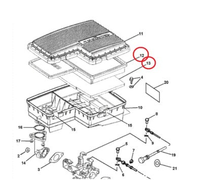 Air Filter SET For Yamaha G11 G16 G21 G22 G23 G28 JN6-E4450-00-00, JU0-E445E-00