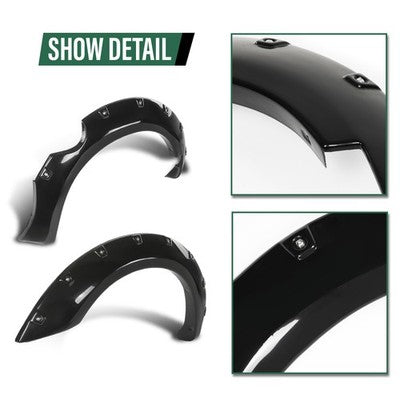 Solid Spare Pocket Rivet Bolt On Fender Flares Fit For 2006-2020 Nissan Frontier 5' Bed