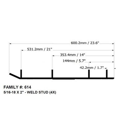 Solid Spare Bottom Line 4" Carbides Runners Skags for Yamaha fits many 1984-2011 Models