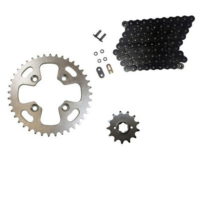 Solid Spare Black 520x90 O-Ring Drive Chain & 13/40 Sprockets for Honda ATC350X fits 1986