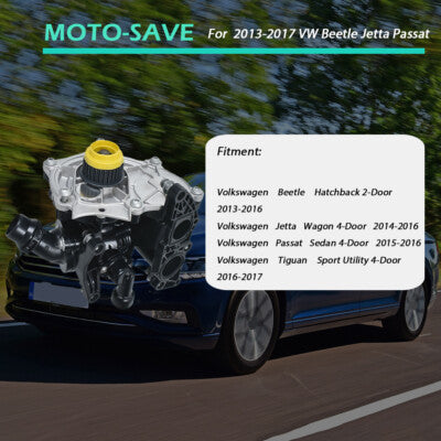 Solid Spare For 2013-2018 Volkswagen Beetle Jetta Passat Water Pump 06K121111P 06K121011B