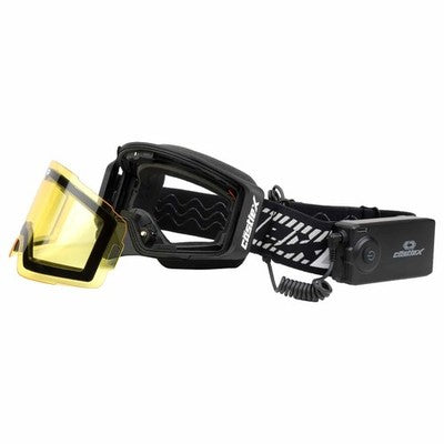 Castle X Adult COIL Heated Goggle Kit Snow Goggles with Carry Case White/Gray