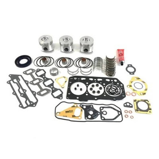Solid Spare Piston Overhaul Kit - .010" fits John Deere 3320 3033R TOK3TNV88/10 fits Yanmar