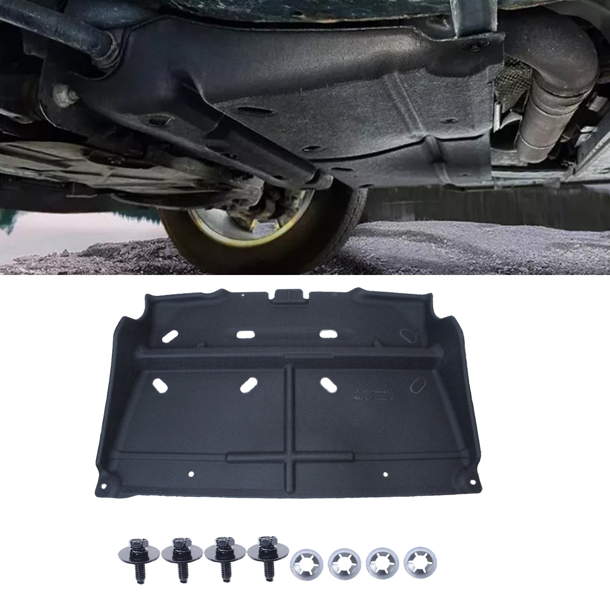 ML3Z-7222-D Lower Splash Panel Shield Under Cover Fit For 2015-2024 Ford F-150
