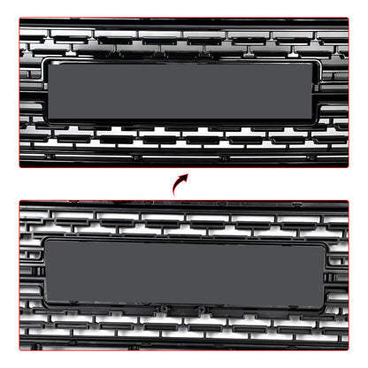 Front Bumper Grille Black w/Chrome Trim Fit GMC Sierra 2500 HD/3500 HD 2020-2023