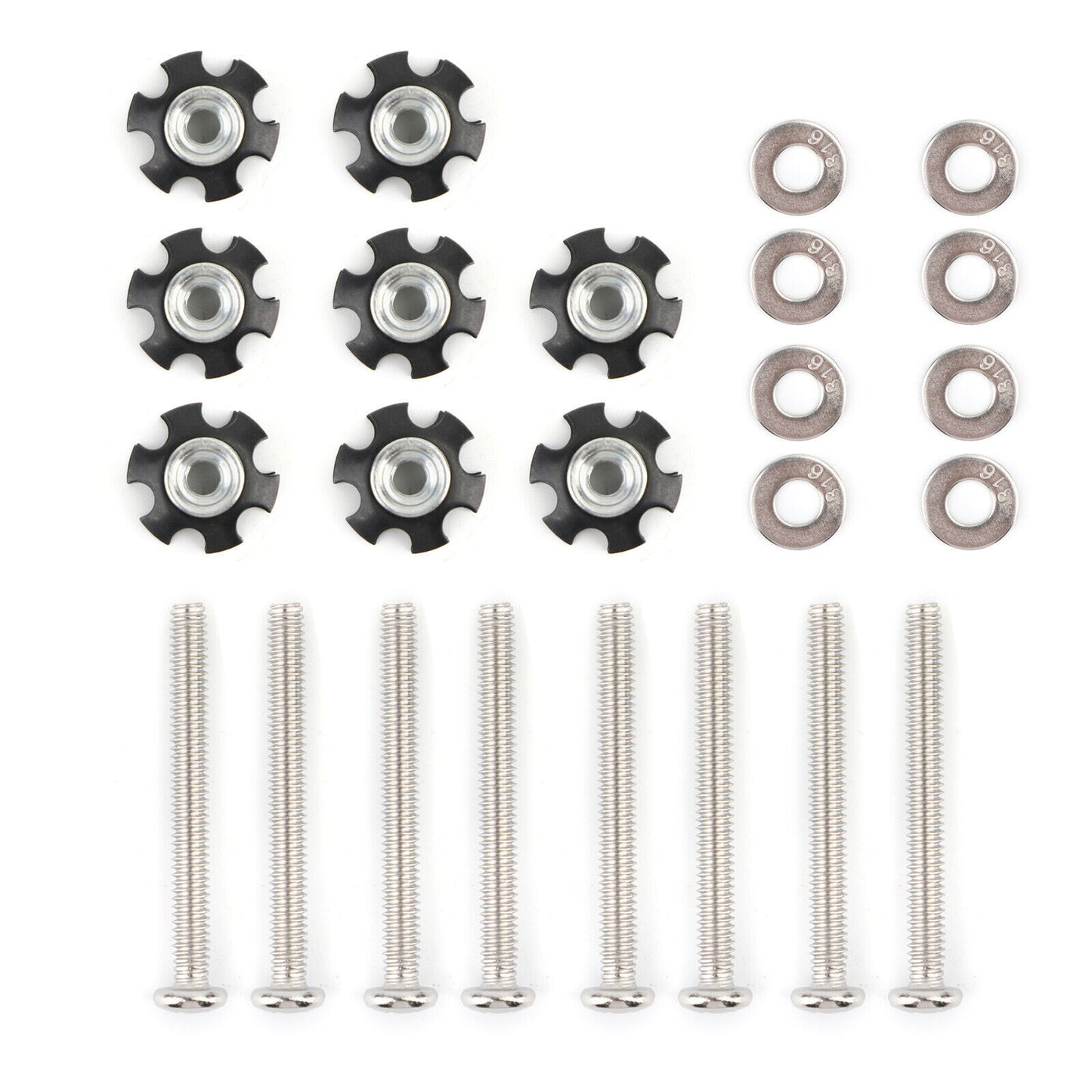 8x RV LADDER REPAIR KIT nuts Stainless Bunk Motorhome Parts Camper Trailer Coac