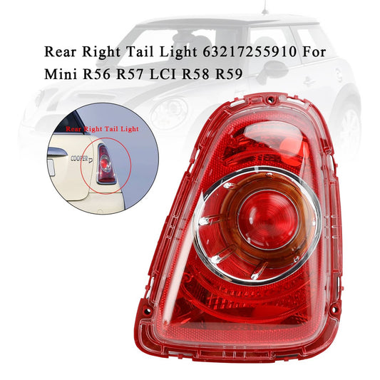 Solid Spare Rear Right Tail Light 63217255910 For Mini R56 R57 LCI R58 R59