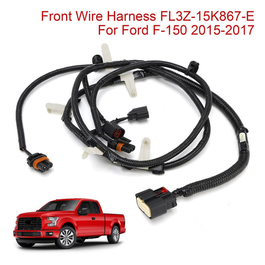 Solid Spare Front Wire Harness FL3Z-15K867-E For Ford F-150 2015-2017