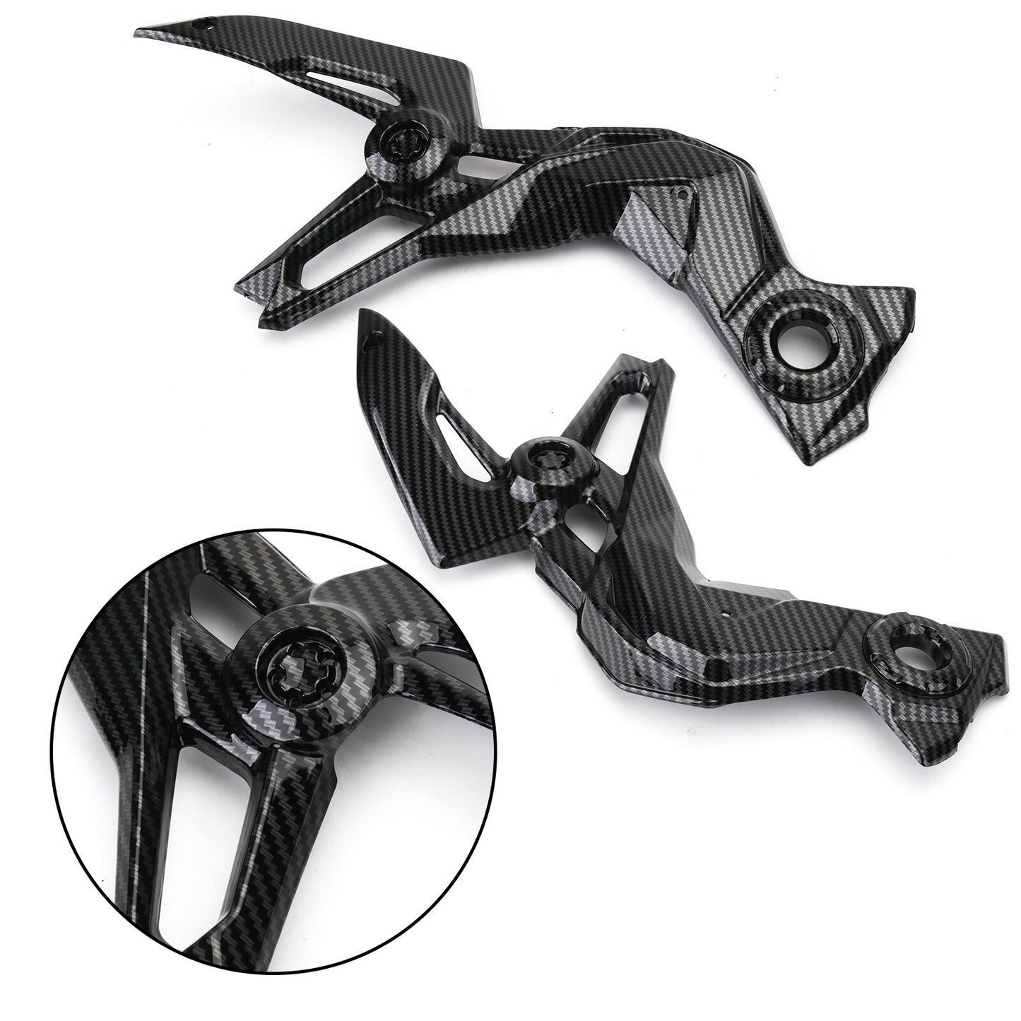 Motorcycle ABS Plastic Frame Guard Cover Trim for Kawasaki Z900 2020-2021 CBN