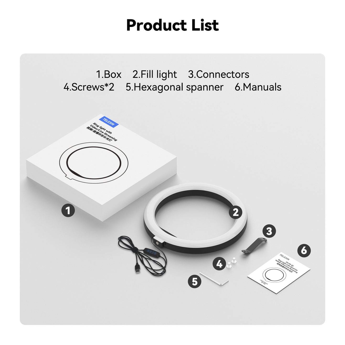 Mobile Video Live Broadcast Bracket Ring Fill Light Beauty Desktop Fill Light