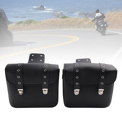 Side Tail Bag Saddlebag Color Matching Luggage Black 20L For Scooter Motorcycle