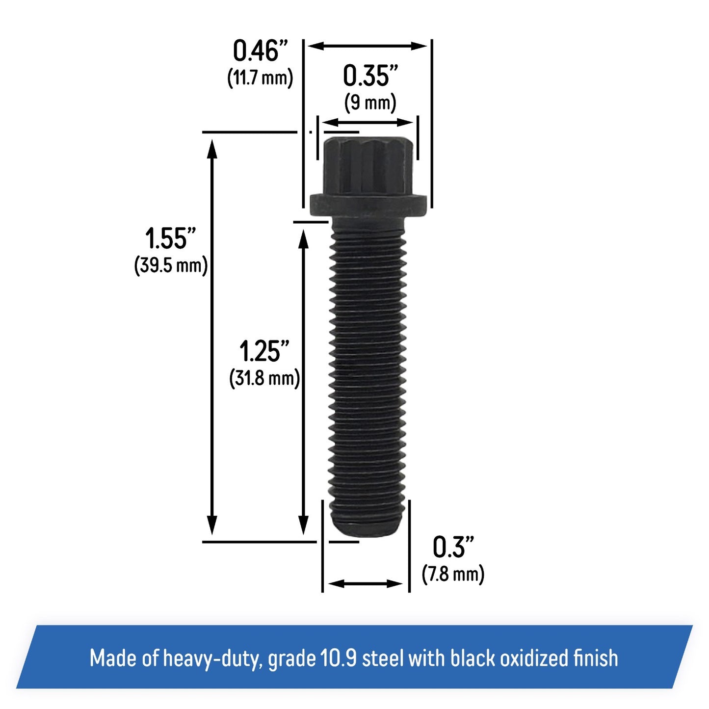 Front Driveshaft to Transfer Case Bolts for Jeep Wrangler Cherokee Grand Dodge