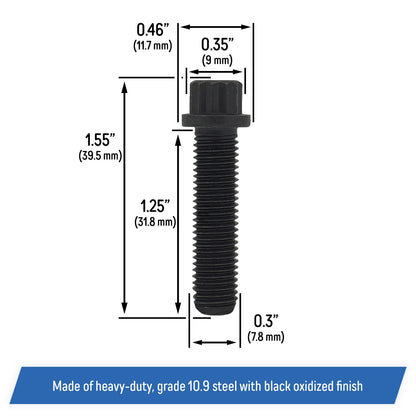 Front Driveshaft to Transfer Case Bolts for Jeep Wrangler Cherokee Grand Dodge